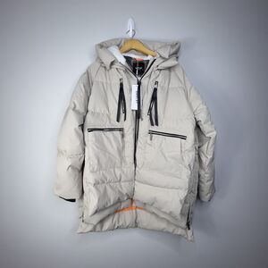 NWT Orolay Women's Thickened Down Jacket Size XL Beige Winter